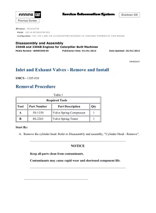 Caterpillar Cat 330 L EXCAVATOR (Prefix 8CK) Service Repair Manual (8CK00001 and up)