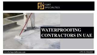 WATERPROOFING CONTRACTORS IN UAE (1) pptx