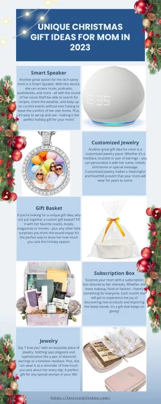 Unique Christmas Gift Ideas for Mom in 2023