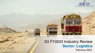 Q3 FY2023 LOGISTICS REVIEW REPORT FEB 2023