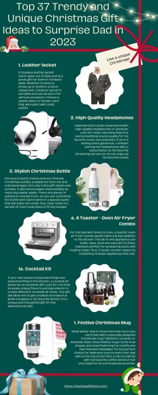 Top 37 Trendy and Unique Christmas Gift Ideas to Surprise Dad in 2023