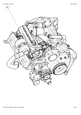 CLAAS ARES 550-540 RX RZ TRACTOR Parts Catalogue Manual (SN CT5310001-CT5311300)