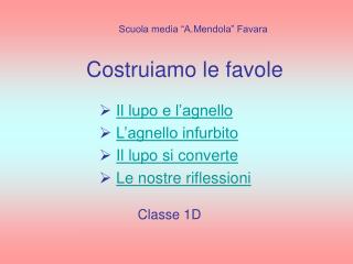 Costruiamo le favole