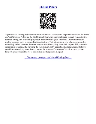 Essay On Trustworthiness