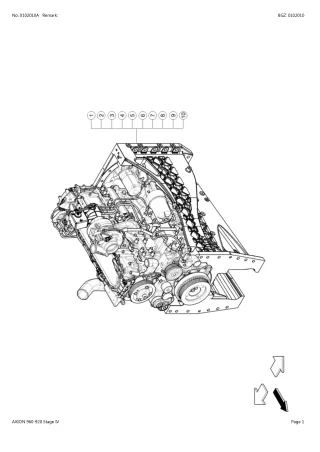 CLAAS AXION 960-920 STAGE IV TRACTOR Parts Catalogue Manual (SN A4400010-A4409999)