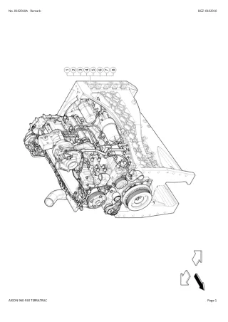 CLAAS AXION 960-930 TERRATRAC TRACTOR Parts Catalogue Manual (SN A4200050-A4209999)