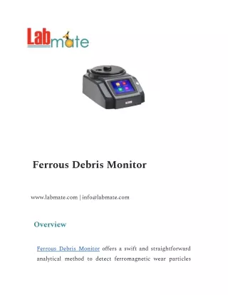 Ferrous Debris Monitor