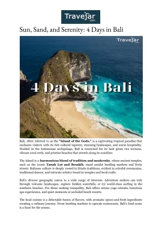 Bali Tour Packages