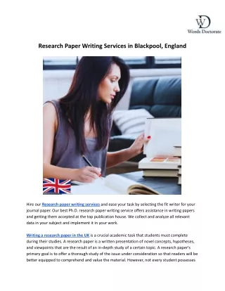 Research Paper Writing Services in Blackpool, England