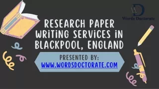 Research Paper Writing Services in Blackpool, England