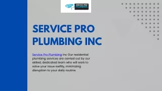 Service Pro Plumbing Inc