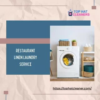 Restaurant linen laundry service