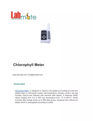 Chlorophyll Meter