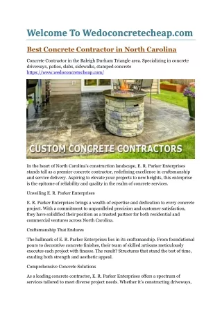 Stamped concrete ideas patios NC