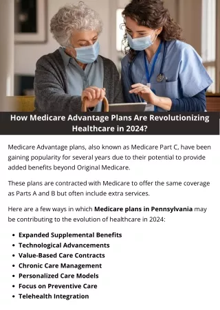 How Medicare Advantage Plans Are Revolutionizing Healthcare in 2024?