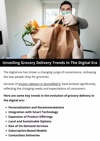 Unveiling Grocery Delivery Trends In The Digital Era