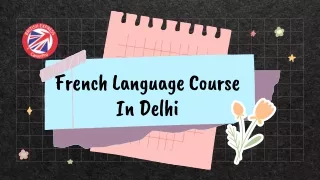 French Language Course In Delhi