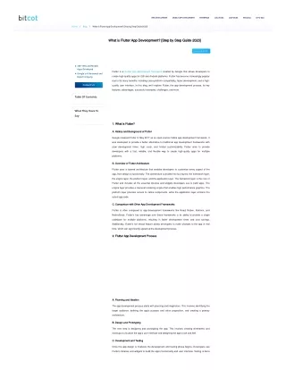 What is Flutter App Development [Step by Step Guide 2023]
