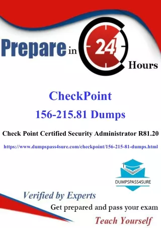 Unlock 20% Off on 156-215.81 Practice Test DumpsPass4Sure. New Year Offer!