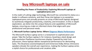 buy Microsoft laptops on sale