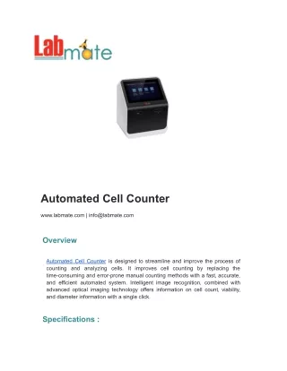 Automated Cell Counter