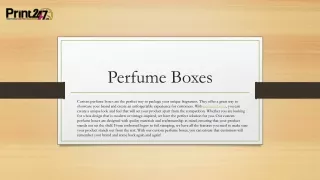 Perfume Boxes