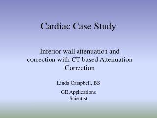 Cardiac Case Study