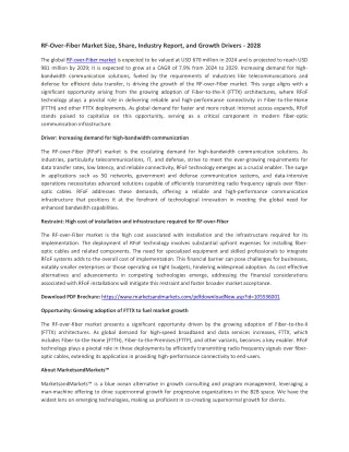 RF-Over-Fiber Market