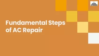 Fundamental Steps of AC Repair