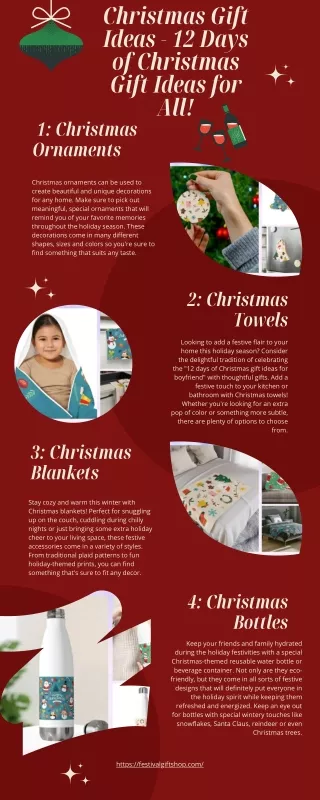 Christmas Gift Ideas - 12 Days of Christmas Gift Ideas for All!