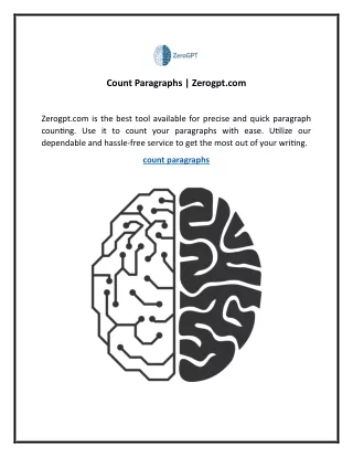 Count Paragraphs | Zerogpt.com