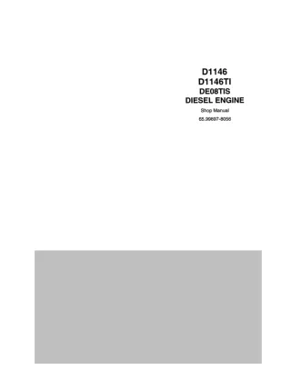 Daewoo Doosan D1146 Diesel Engine Service Repair Manual