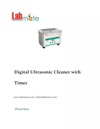 Digital Ultrasonic Cleaner with Timer