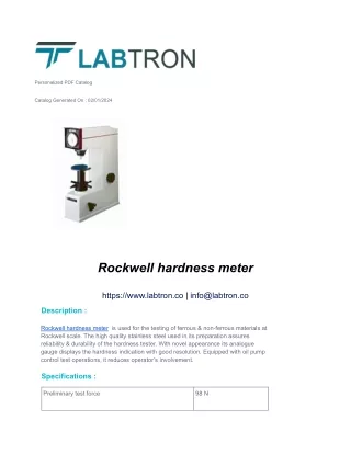 Rockwell hardness meter-A10