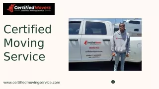 Your Trusted Moving Partner | Certified Moving Service