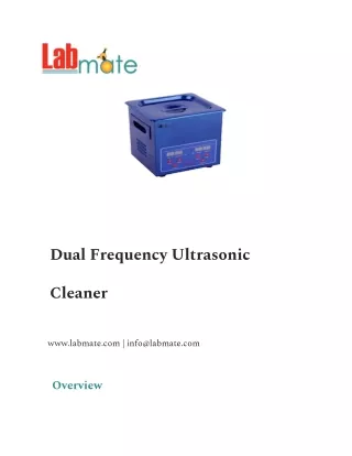 Dual Frequency Ultrasonic Cleaner