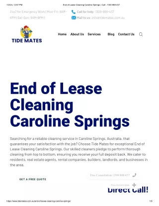 End Of Lease Cleaning Services Caroline Springs