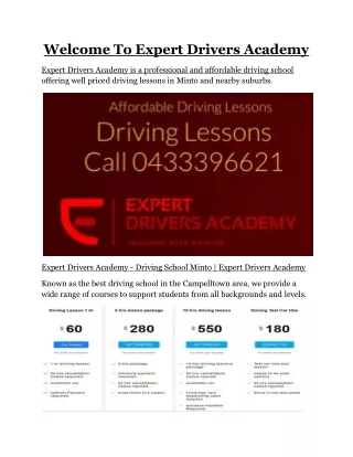 Driving class Minto 2566