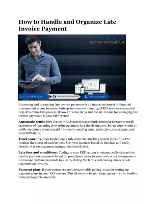 How to Handle and Organize Late Invoice Payment