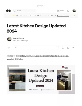 Latest Kitchen Design Updated 2024