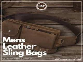 Mens Leather Sling Bags - Leather Shop Factory