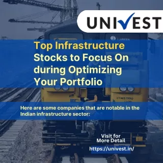 Top Infrastructure Stocks to Focus On during Optimizing Your Portfolio