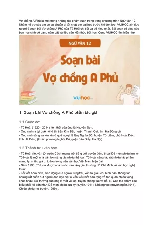 PDF - Soạn bài Vợ chồng A Phủ - Ngữ Văn 12