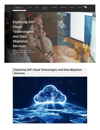 Exploring SAP Cloud Technologies and Data Migration Services