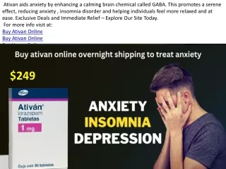 Understanding Anxiety  buy ativan online to treat