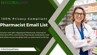 Reach The Right Prospects With A Segmented Pharmacist Email Lists