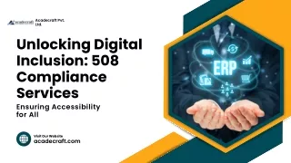 Unlocking Digital Inclusion: 508 Compliance Services