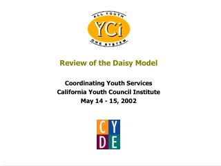 Review of the Daisy Model Coordinating Youth Services California Youth Council Institute May 14 - 15, 2002