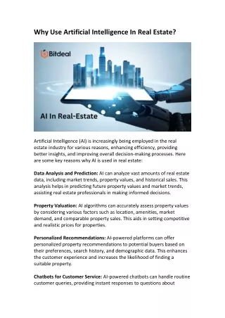 AI in Real Estate