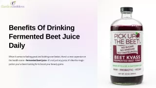 Benefits Of Drinking Fermented Beet Juice Daily